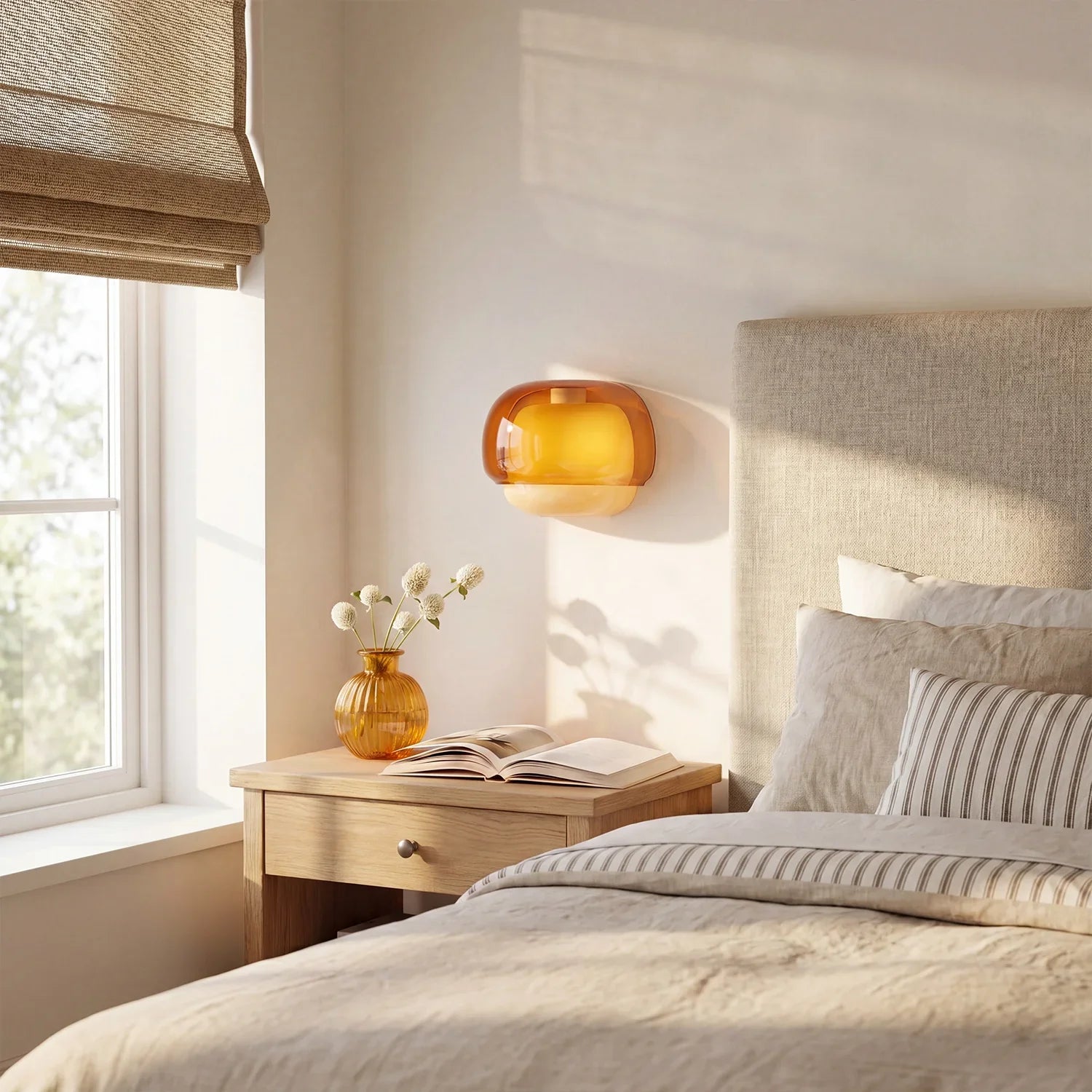 Sanae Mushroom Glass Wall Sconce