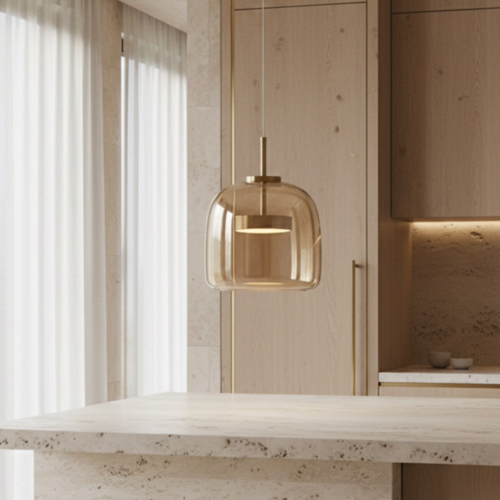 Nordic Glass Pendant Light - Adjustable Kitchen Hanging Lights Pendant Lights