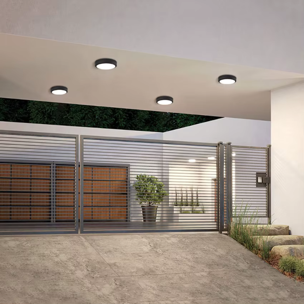 Waterproof Flush Mount Ceiling Light IP65 | LED Indoor Outdoor Fixture Ceiling Lights