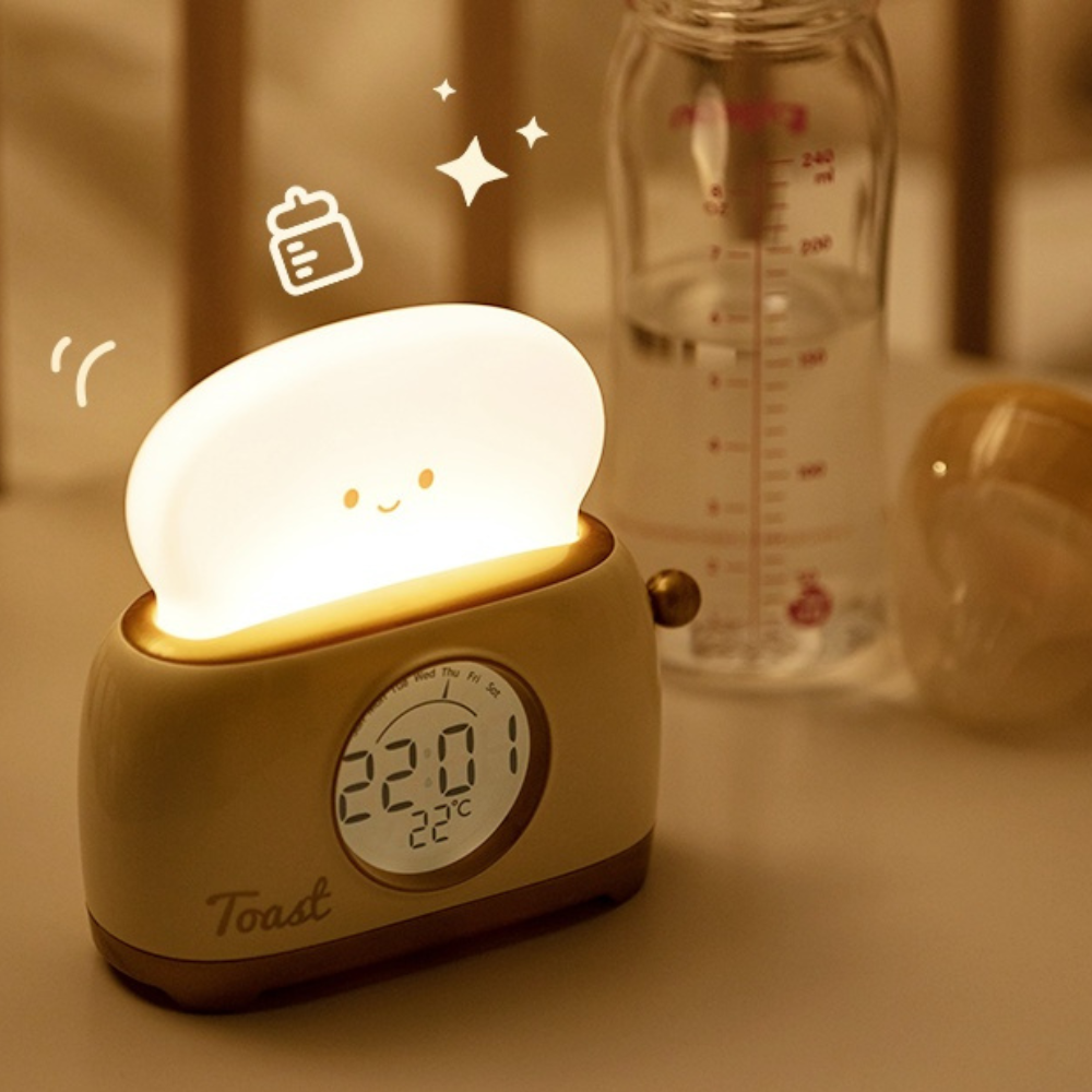 Toastie Kids Alarm Clock with Night Light