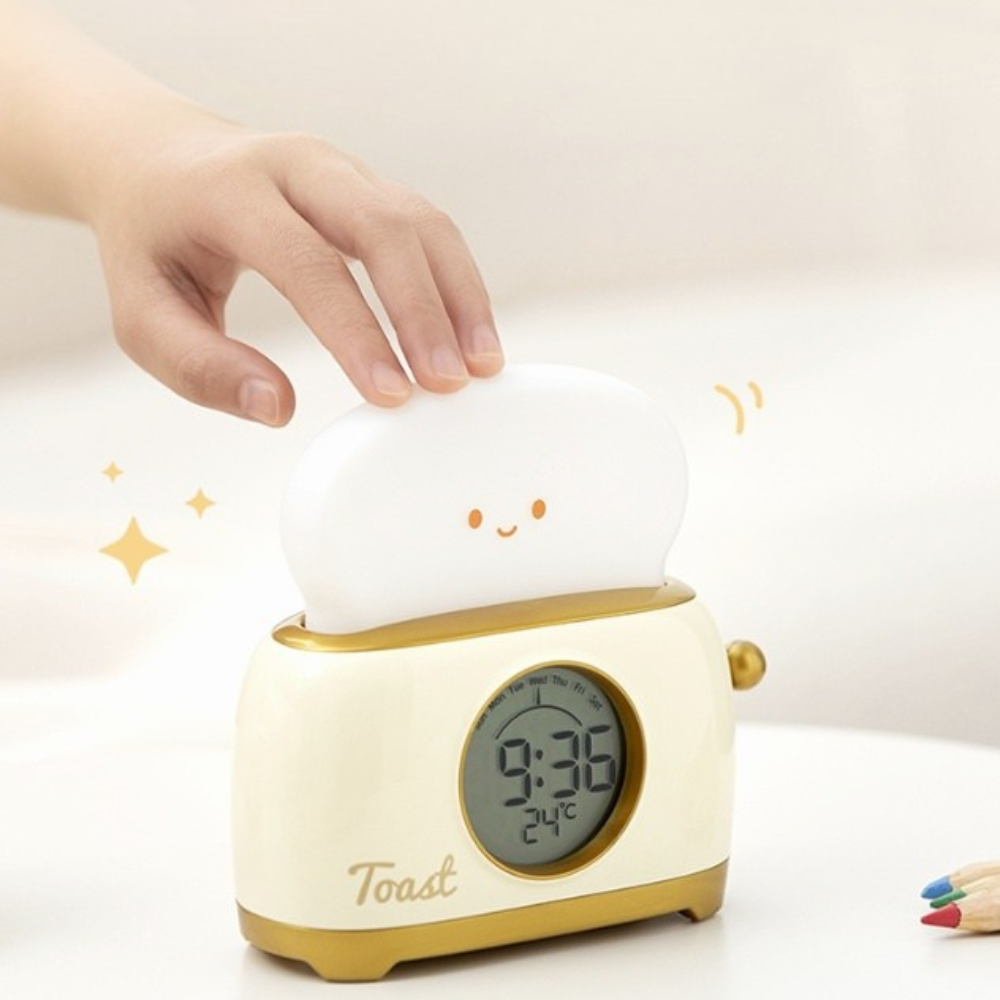 Toastie Kids Alarm Clock with Night Light