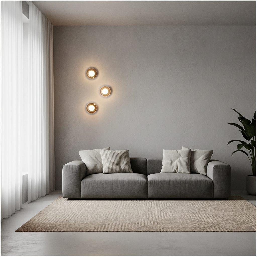 Rondel - Modern Wall Sconce Lighting with Softly Textured LED Glow Wall Light
