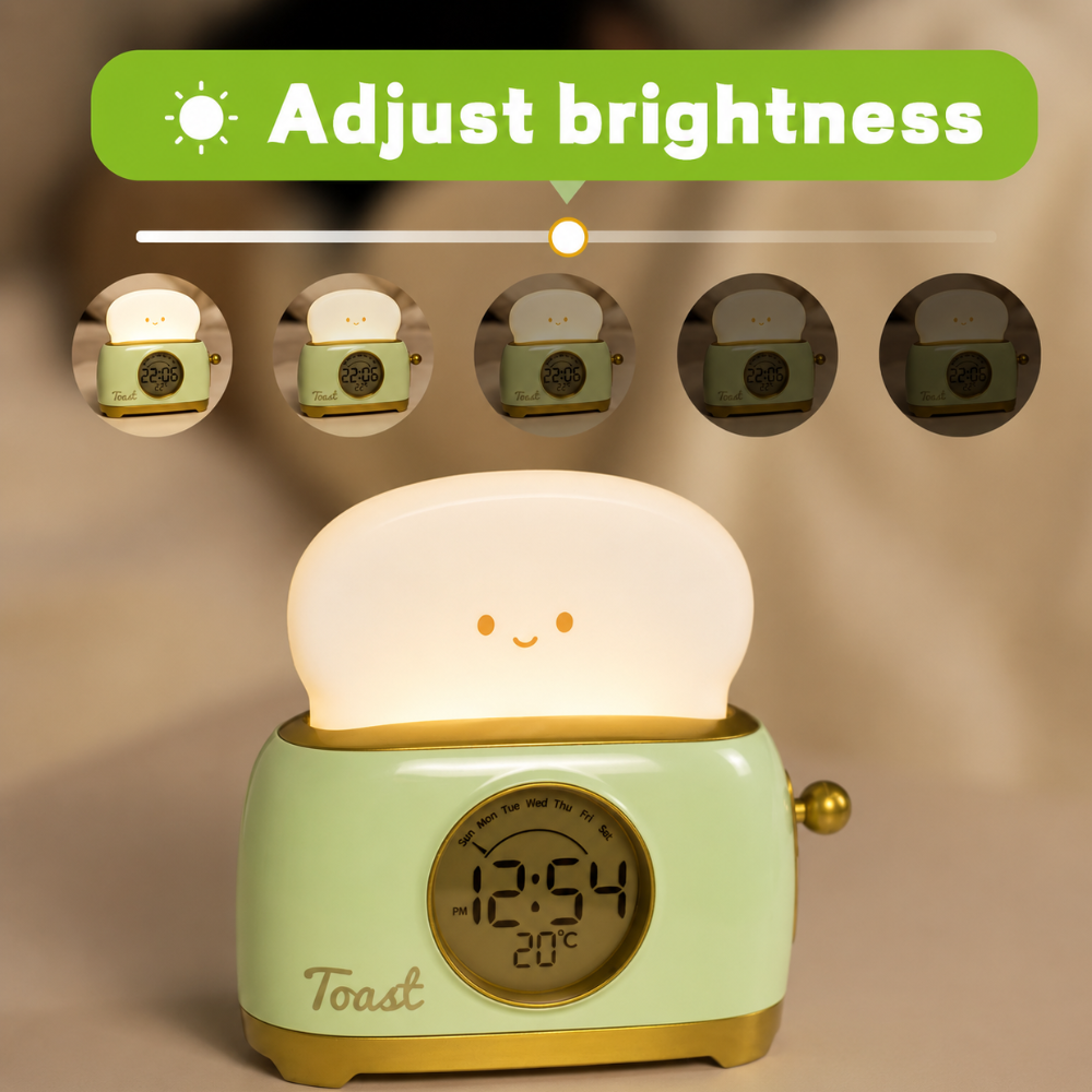 Toastie Kids Alarm Clock with Night Light