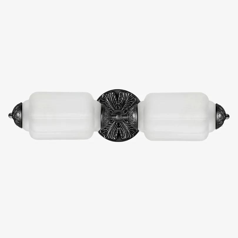 Eloise 2-Light Milk Glass Vanity Light