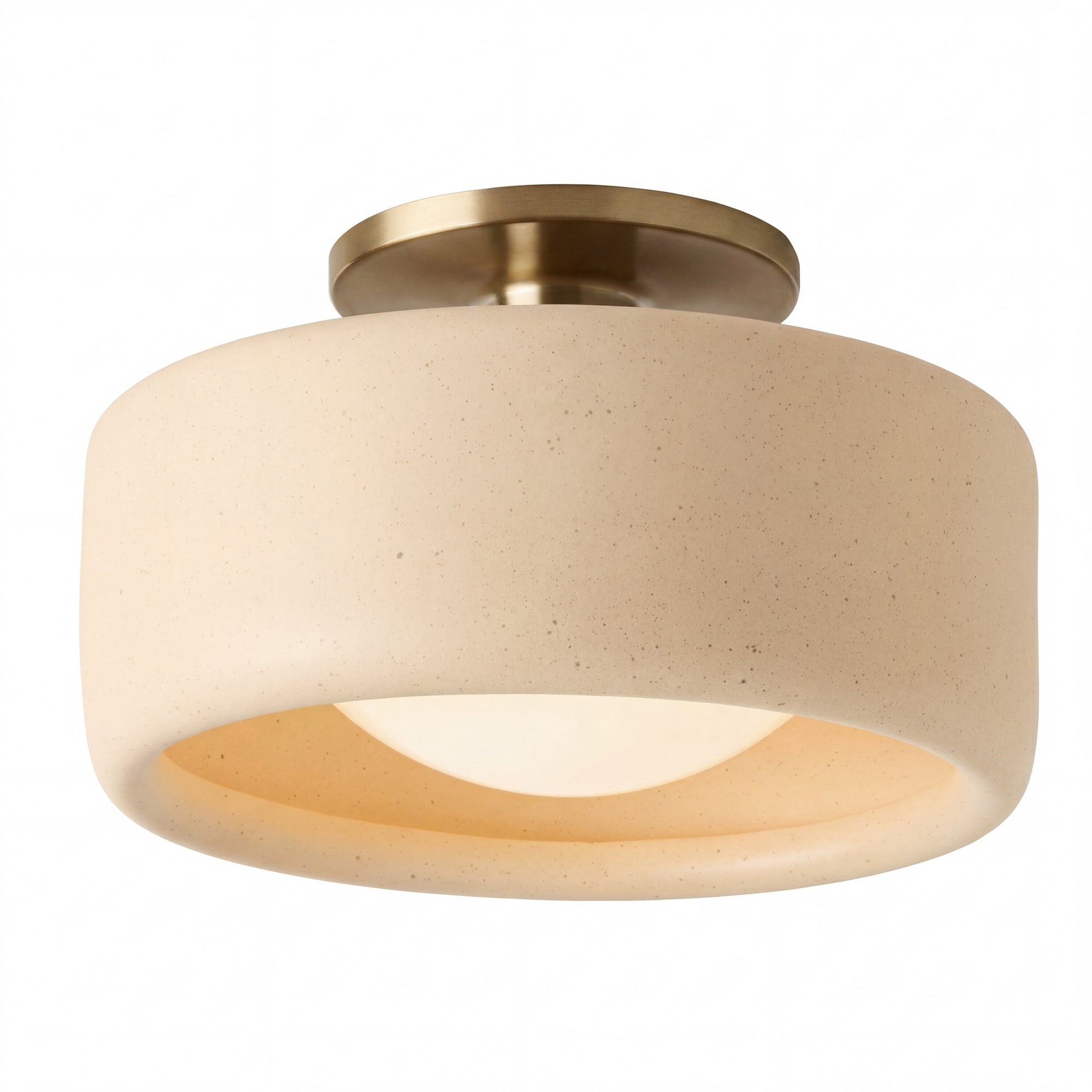 Porcelain Semi Flush Mount Ceiling Light
