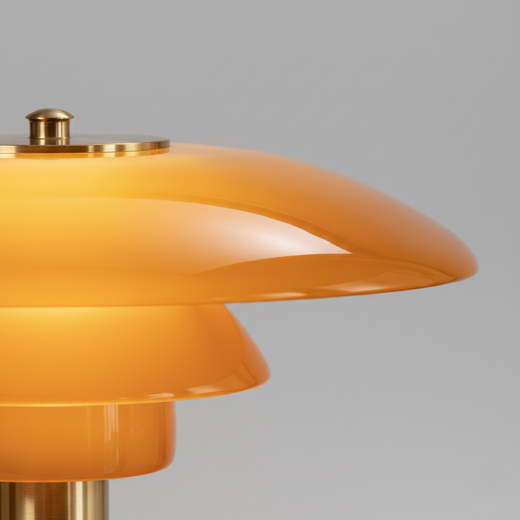 Scandinavian Style Glass Table Lamp - Minimalist LED Bedside & Desk Lighting Table Lamp