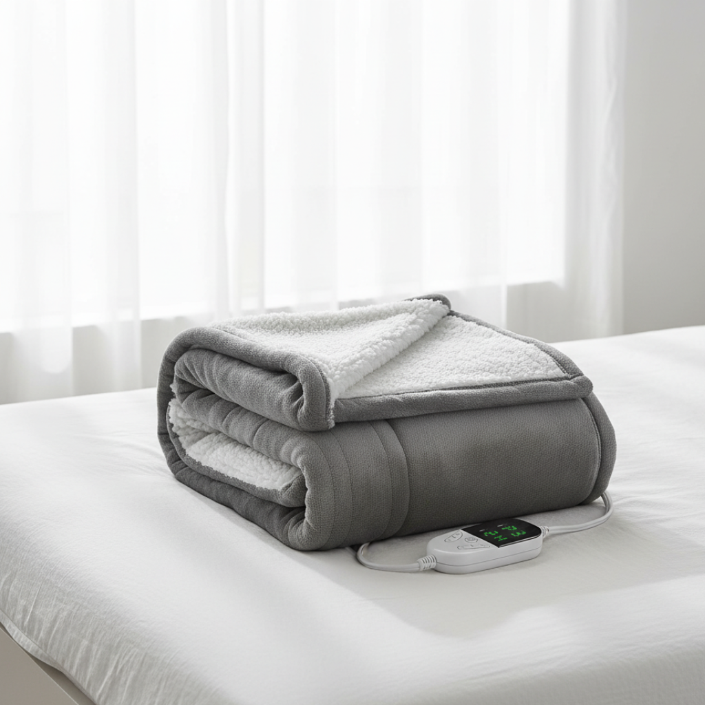 CozyFleece - Electric Heated Throw Blanket with 6 Temperature Settings Blanket