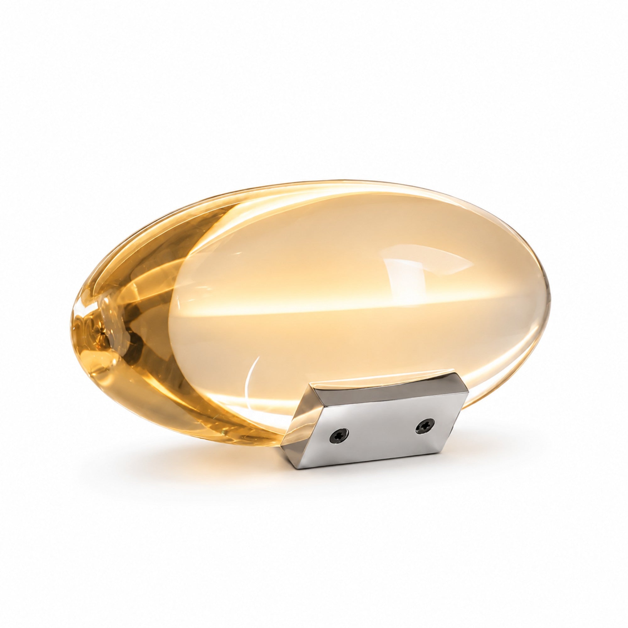 Aurelia Oval Crystal Glass Table Lamp