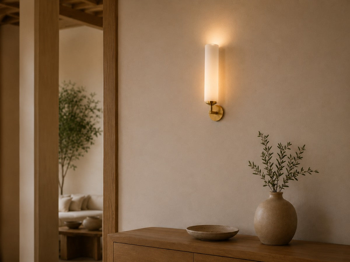 Sconce mounted facing up