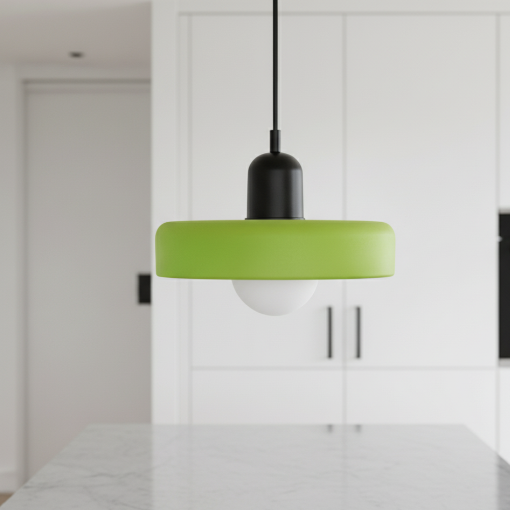 Bauhaus-Inspired Glass Pendant Light – Modern Kitchen Pendant Lighting for Island Pendant Lights
