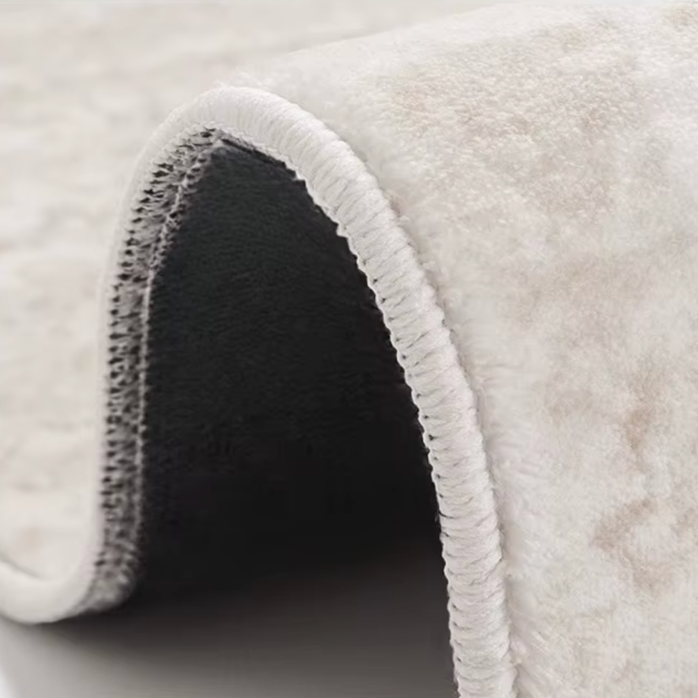 Veloria Luxury Round Cream Area Rug | Soft Plush Carpet for Living Room or Bedroom Round Area Rugs