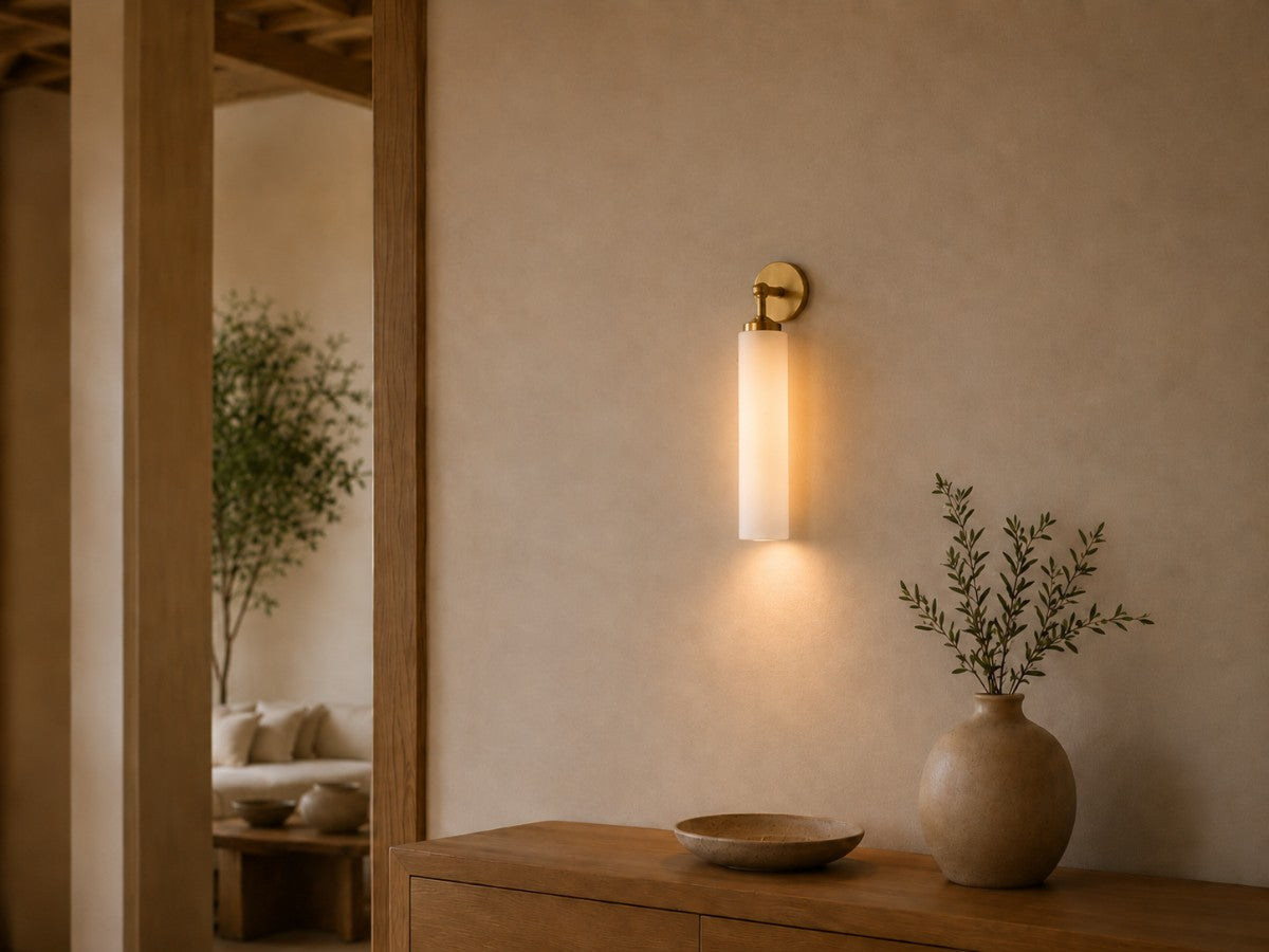 Sconce mounted facing down