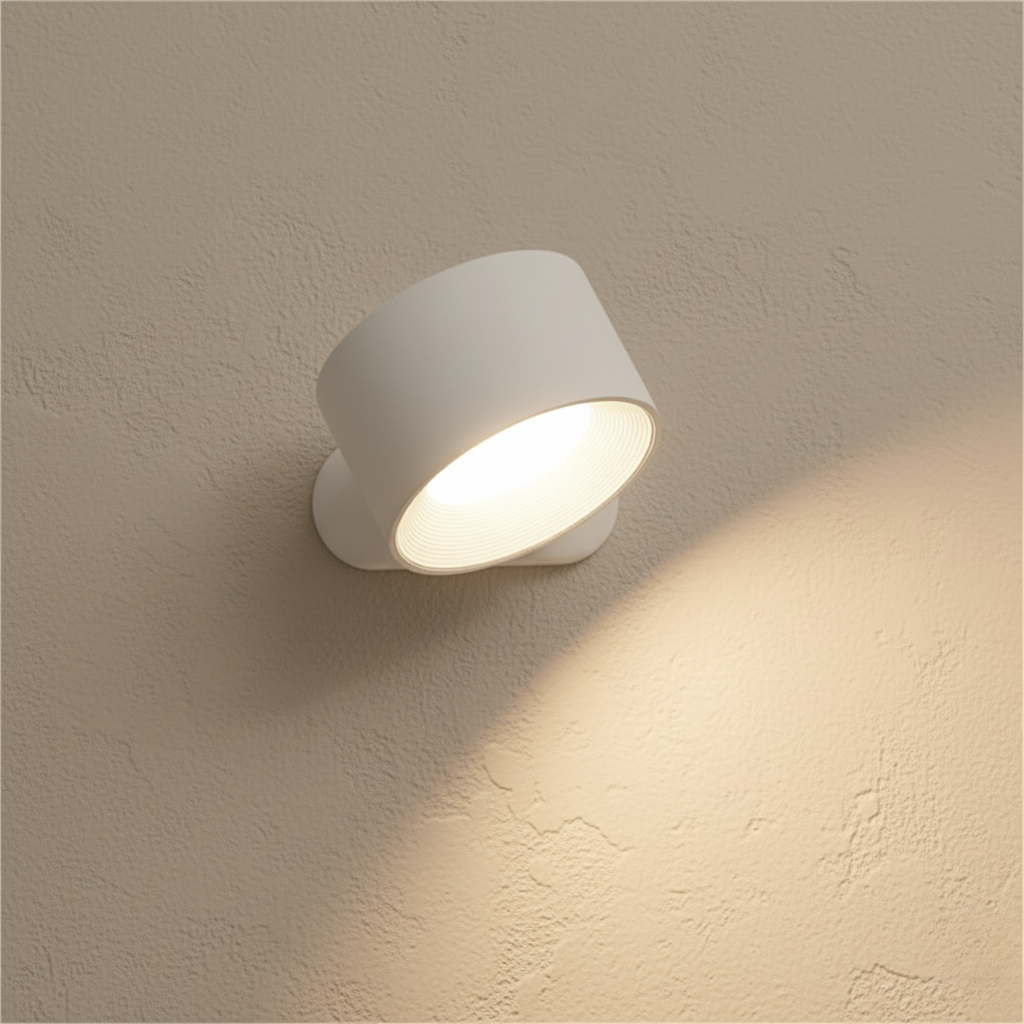 Pivot Easy-Stick - 360° Wireless Wall Sconce, Cordless LED, Battery Powered, USB Rechargeable Wall Light