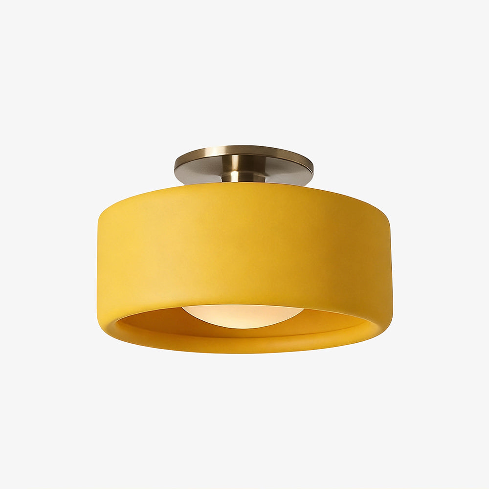 Porcelain Semi Flush Mount Ceiling Light