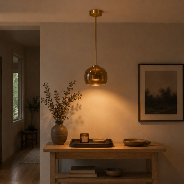 In a modern entryway