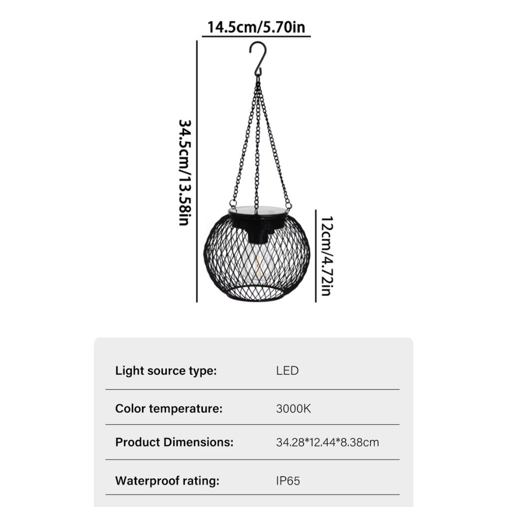 Outdoor Solar Lanterns | Automatic Dusk Sensor Lighting for Patios and Gardens Outdoor Lighting