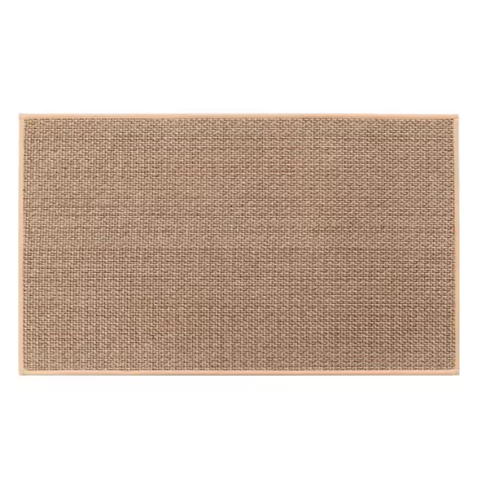 PureStep - Woven Kitchen Mat with Non-Slip Rubber Backing, Washable & Water Absorbent Floor Rug for Modern Home Decor Mats