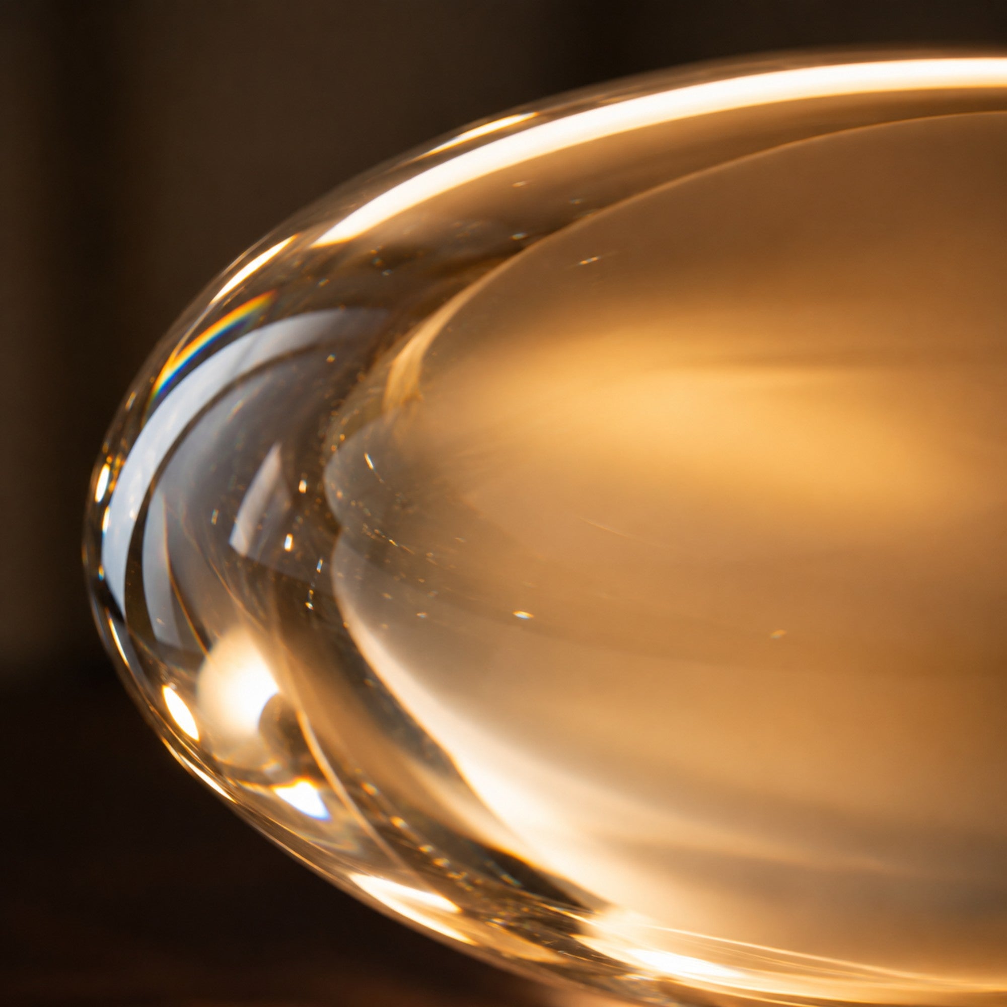 Aurelia Oval Crystal Glass Table Lamp