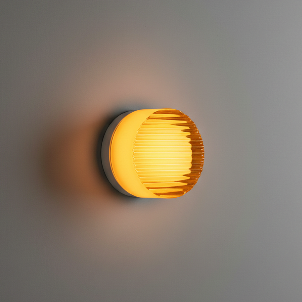 Rondel - Modern Wall Sconce Lighting with Softly Textured LED Glow Wall Light