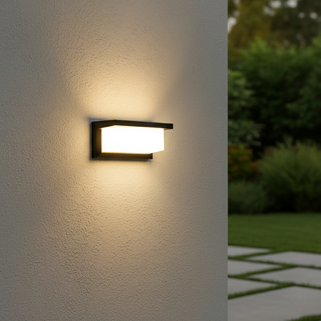 Modern Outdoor Wall Light - Waterproof LED Outdoor Wall Lantern for Garden & Porch Outdoor Lighting