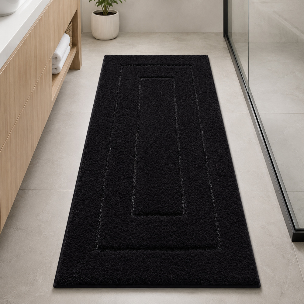 CloudStep Non-Slip Microfiber Bath Mat | Ultra-Absorbent Bathroom Rug for Modern Decor Bath Rugs & Mats