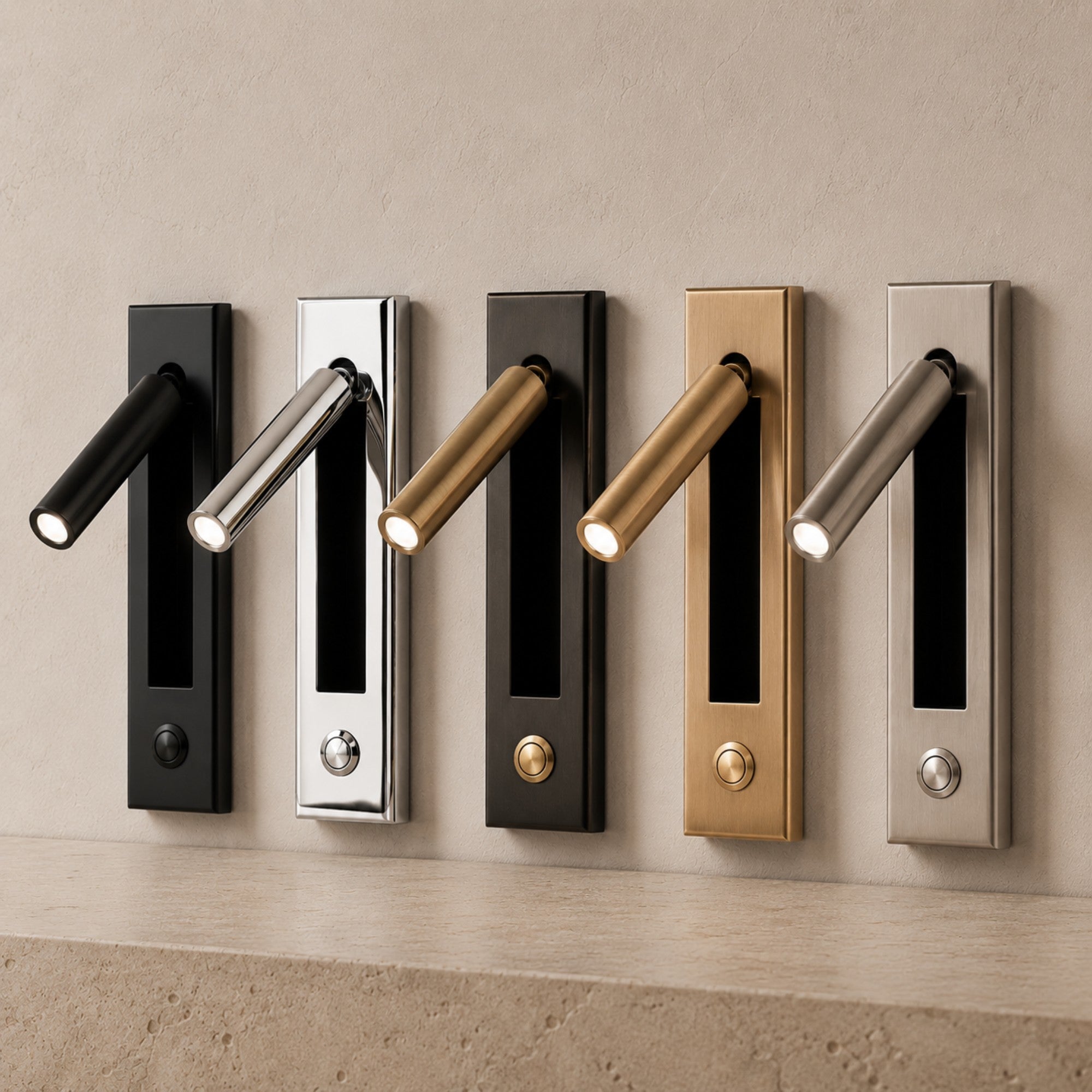 Embedded Bedside Sconce Folding Reading Light