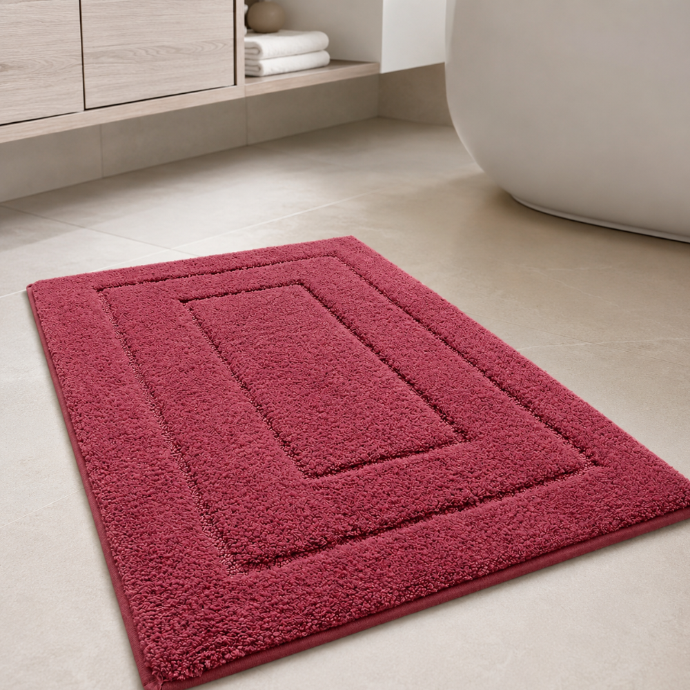 CloudStep Non-Slip Microfiber Bath Mat | Ultra-Absorbent Bathroom Rug for Modern Decor Bath Rugs & Mats