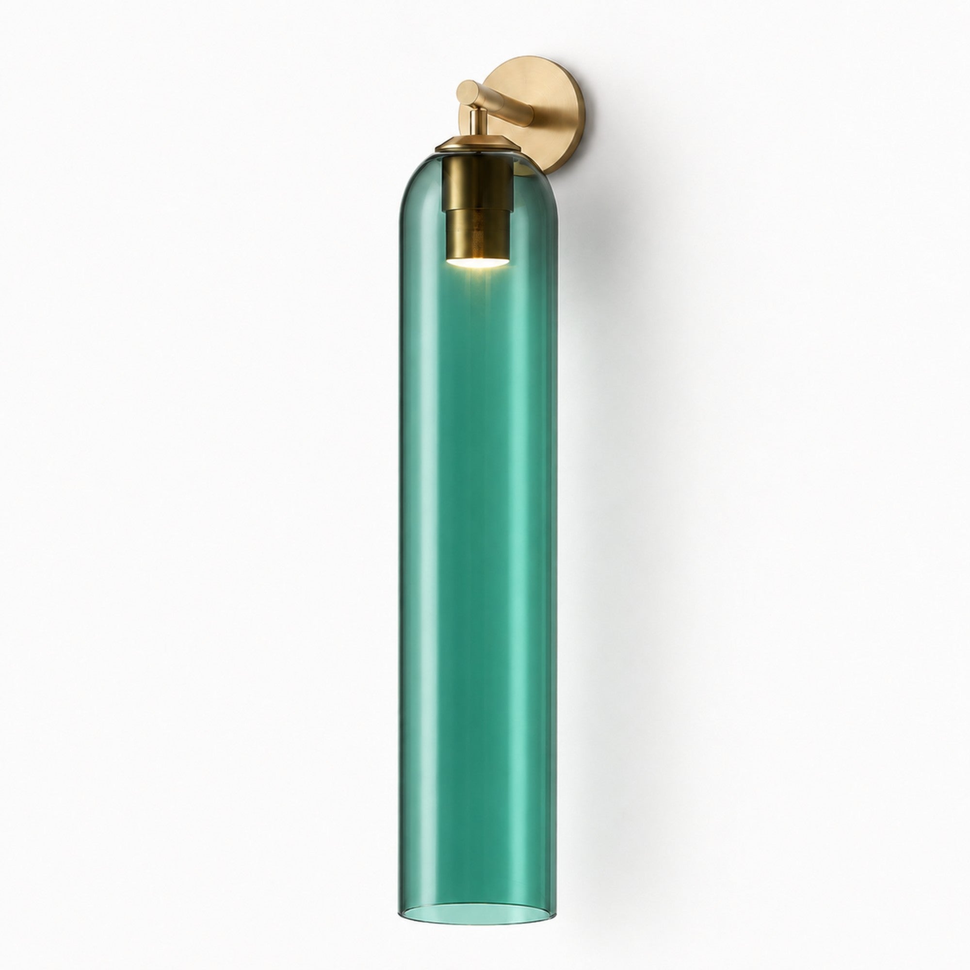 Art Glass Sconce Cylinder Wall Light