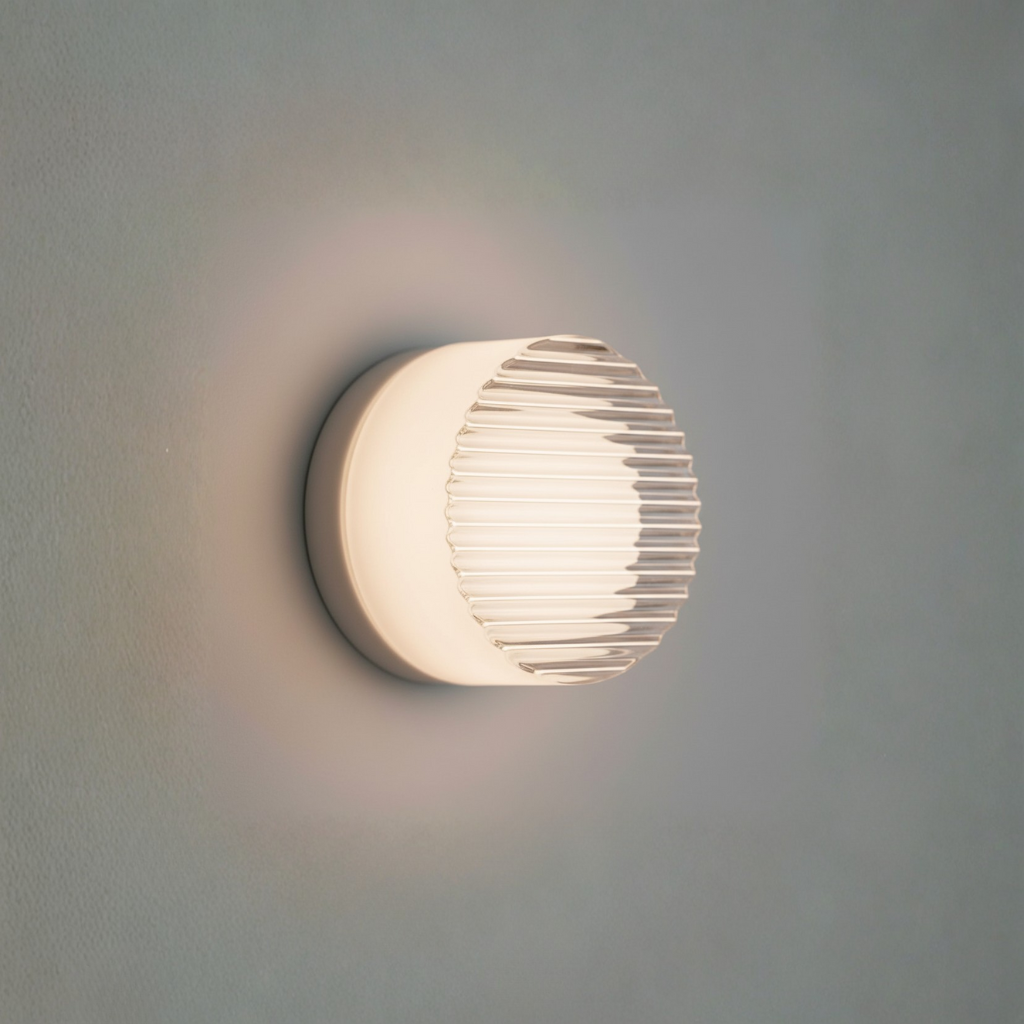 Rondel - Modern Wall Sconce Lighting with Softly Textured LED Glow Wall Light