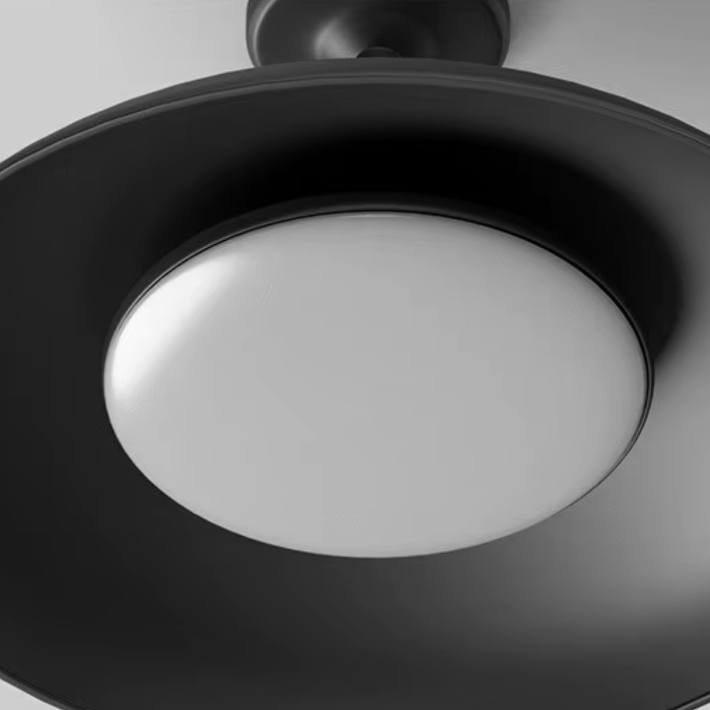 Outdoor Waterproof Ceiling Light IP65 | Black Round Semi Flush Mount Fixture for Patio Porch Lighting Outdoor Lighting