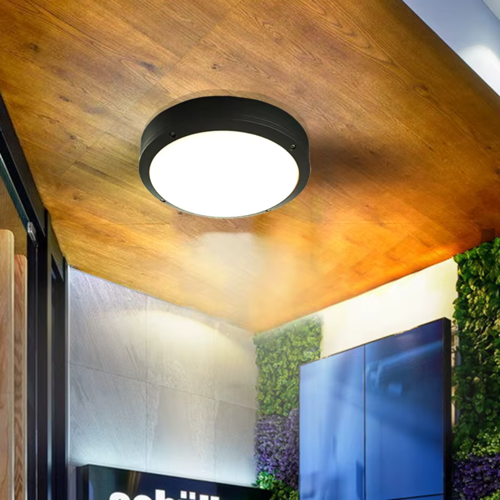 Waterproof Flush Mount Ceiling Light IP65 | LED Indoor Outdoor Fixture Ceiling Lights
