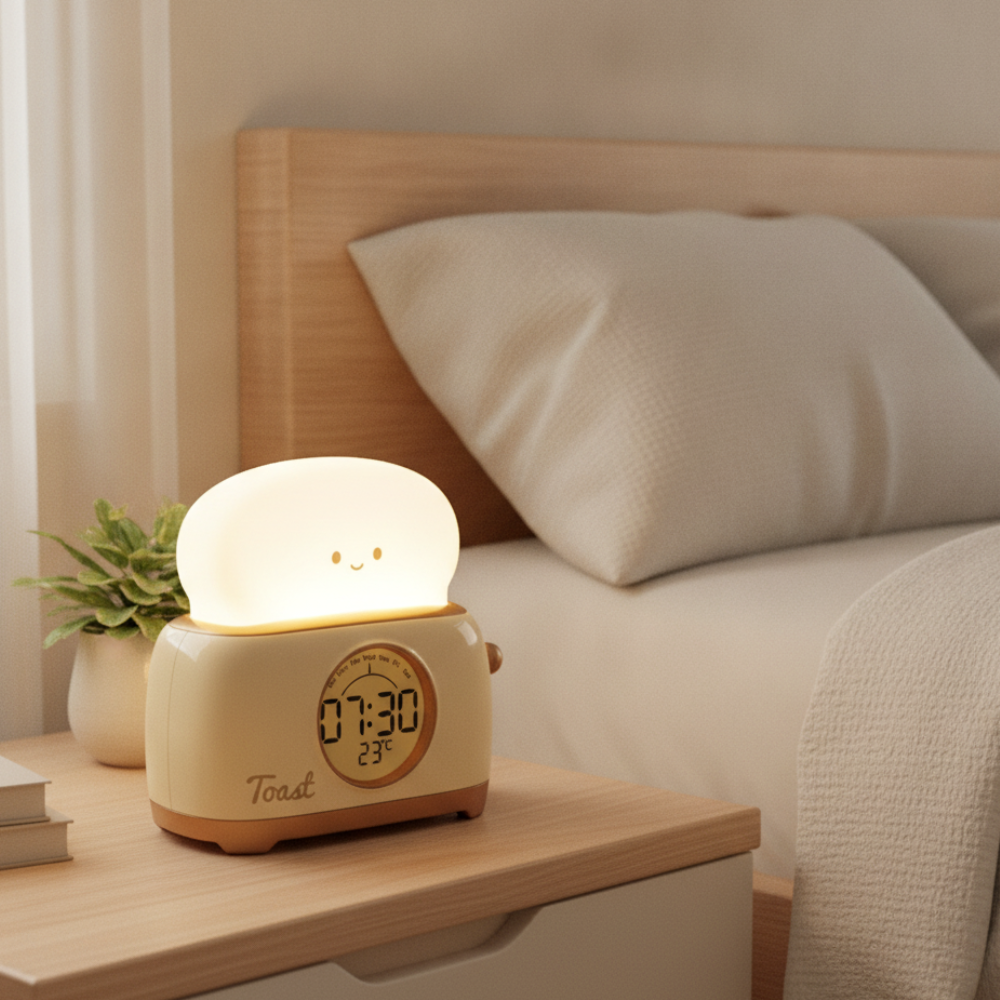 Toastie Kids Alarm Clock with Night Light