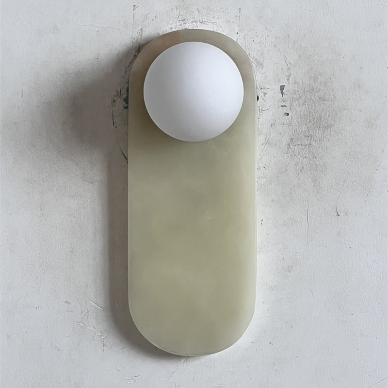 Lucie Onyx & Travertine Wall Lamp
