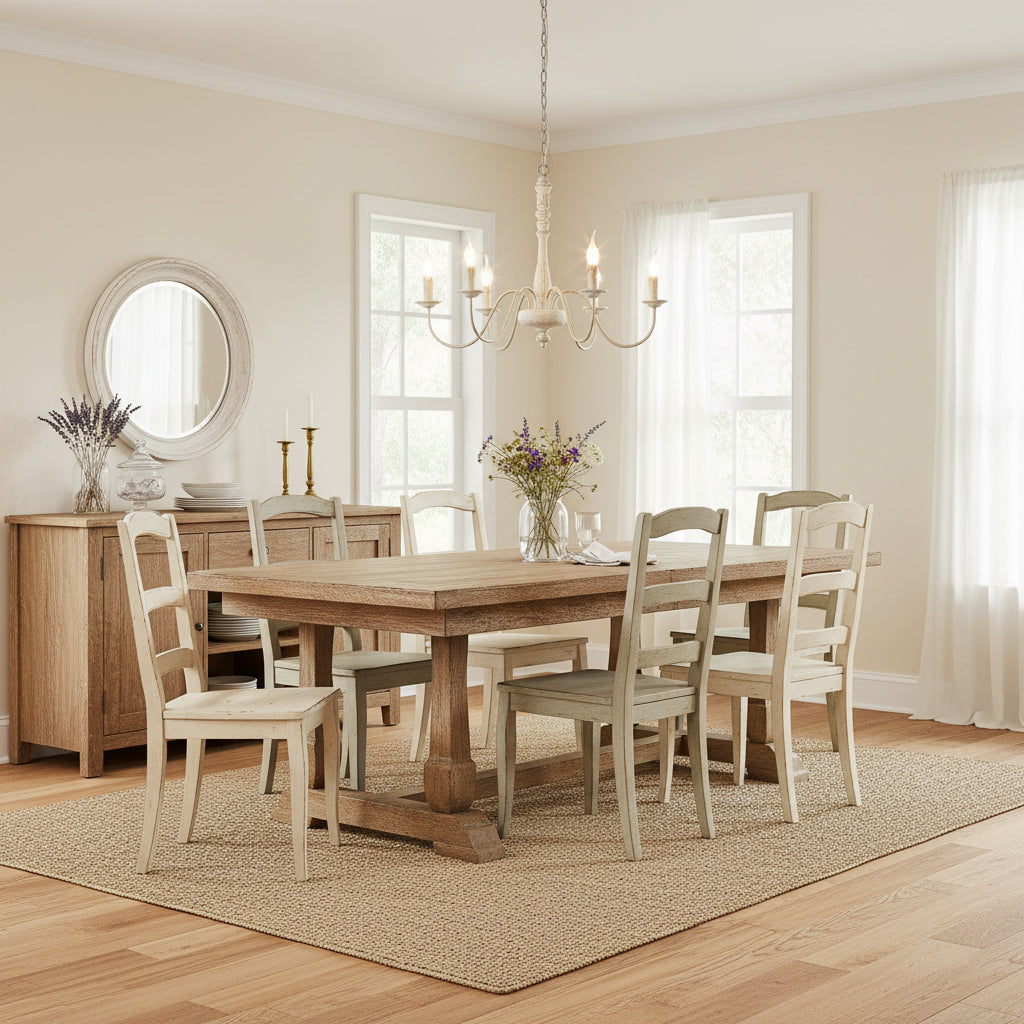 Apalachicola Carved-Wood Chandelier
