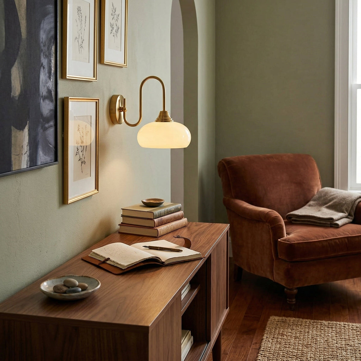 Nova Glass Wall Light (Hardwired)