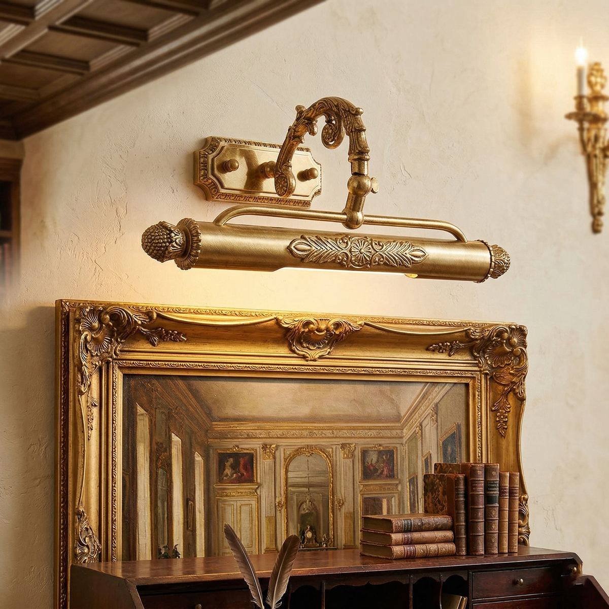 Pania Brass Picture-Frame Wall Light