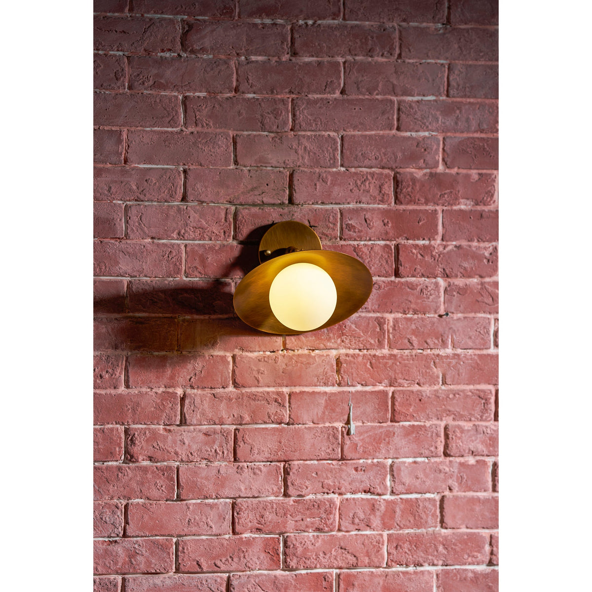 Marie Petite Brass Semi-Flush Ceiling Light
