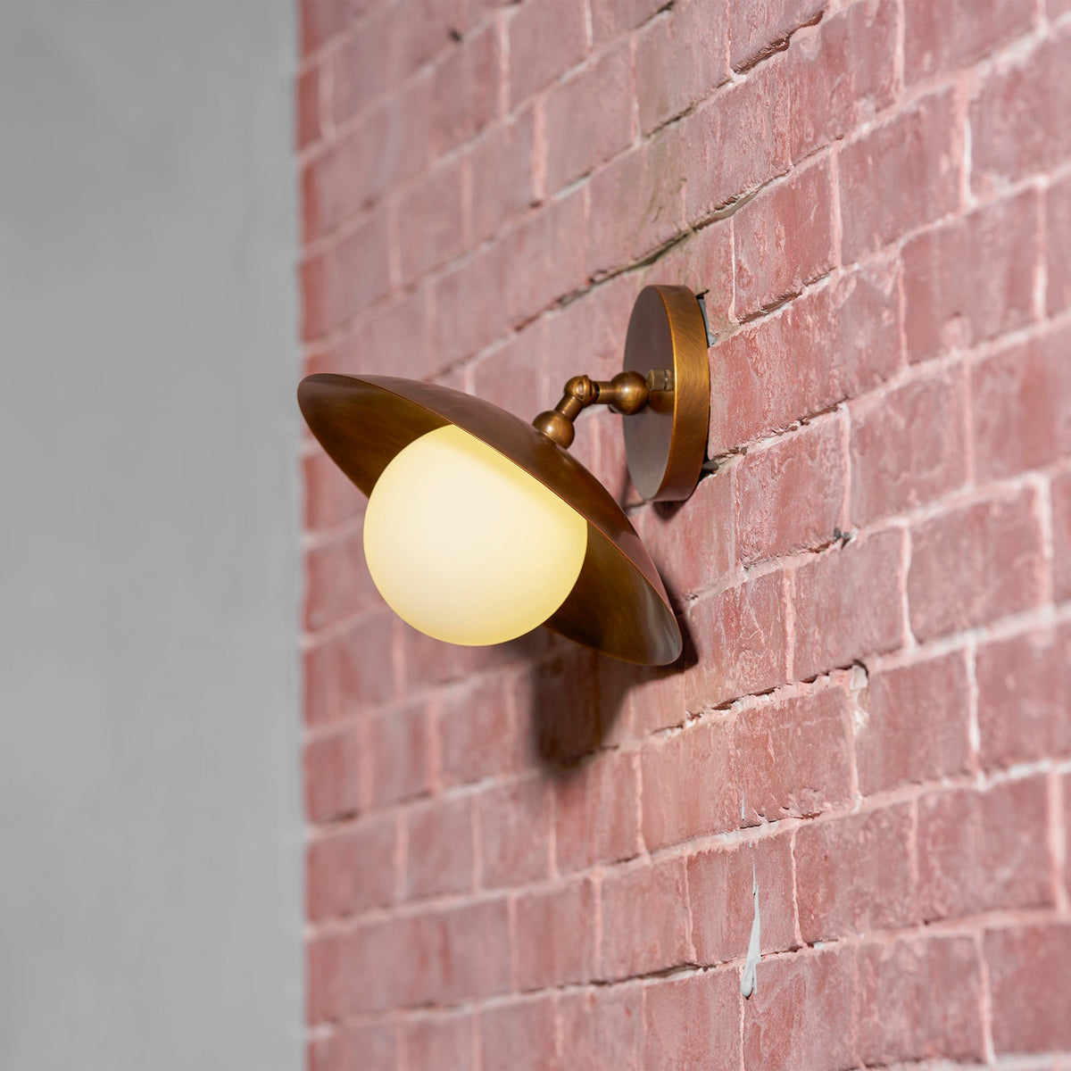 Marie Petite Brass Semi-Flush Ceiling Light