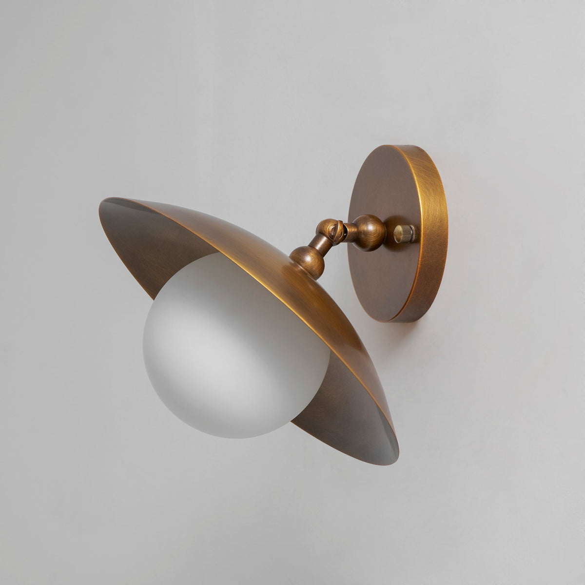 Marie Petite Brass Semi-Flush Ceiling Light