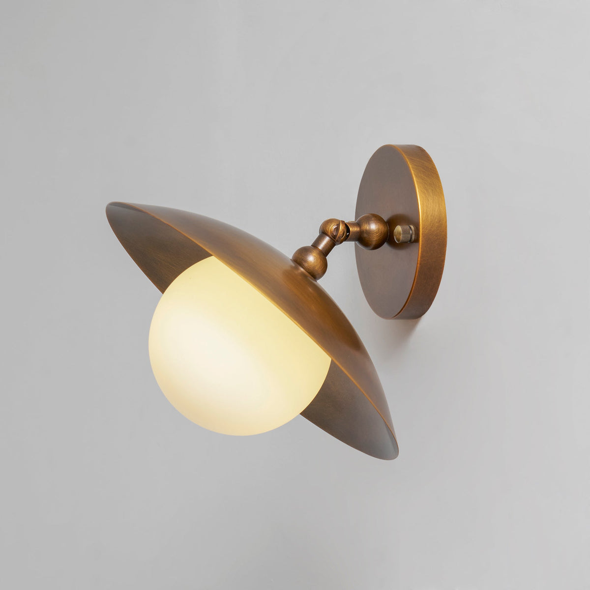 Marie Petite Brass Semi-Flush Ceiling Light