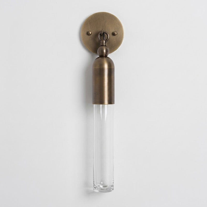 Darby Brass & Glass Wall Lamp