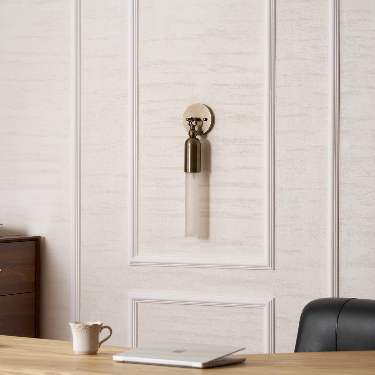 Darby Brass & Glass Wall Lamp
