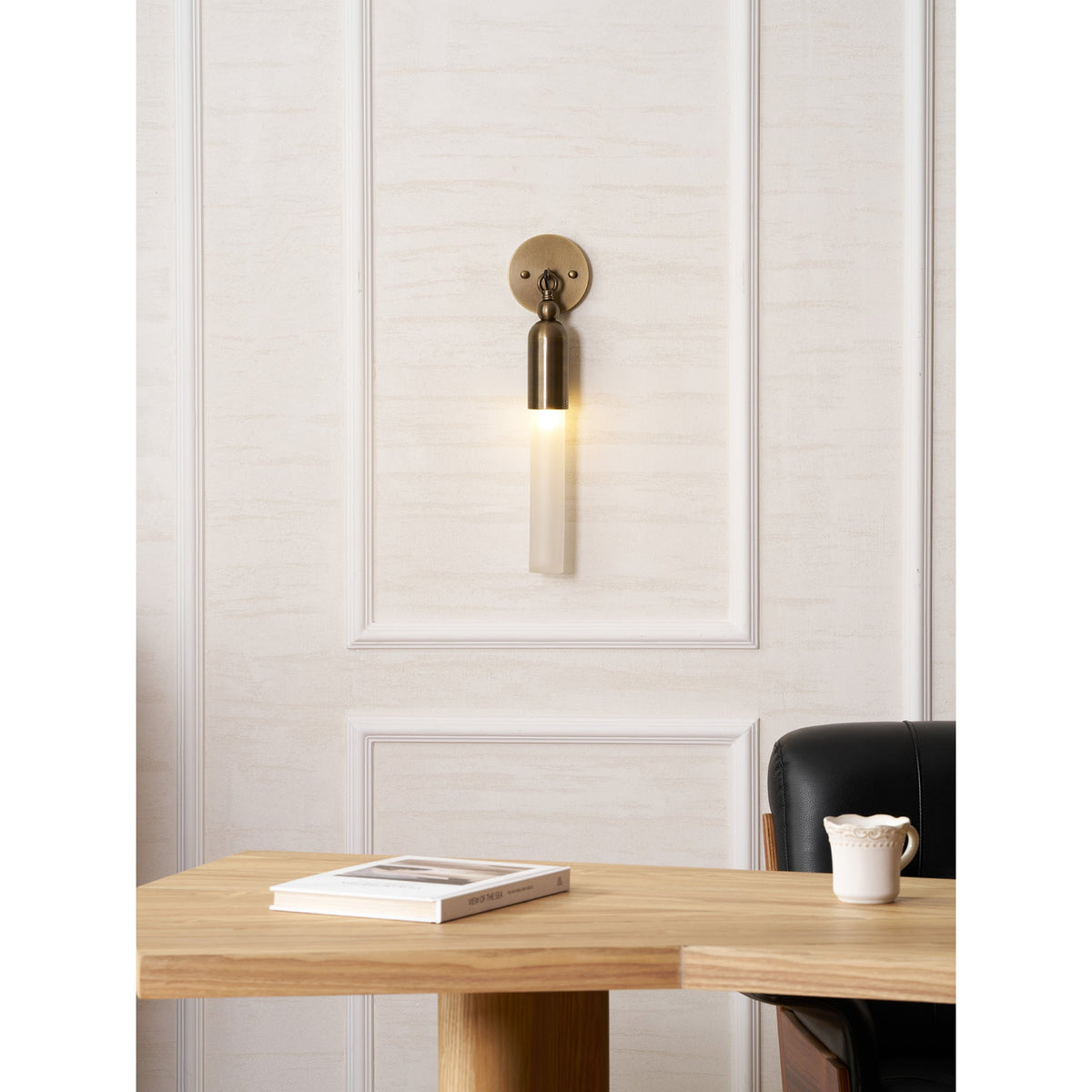 Darby Brass & Glass Wall Lamp