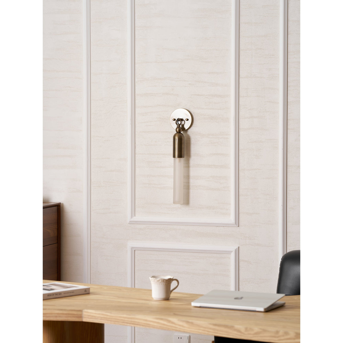 Darby Brass & Glass Wall Lamp