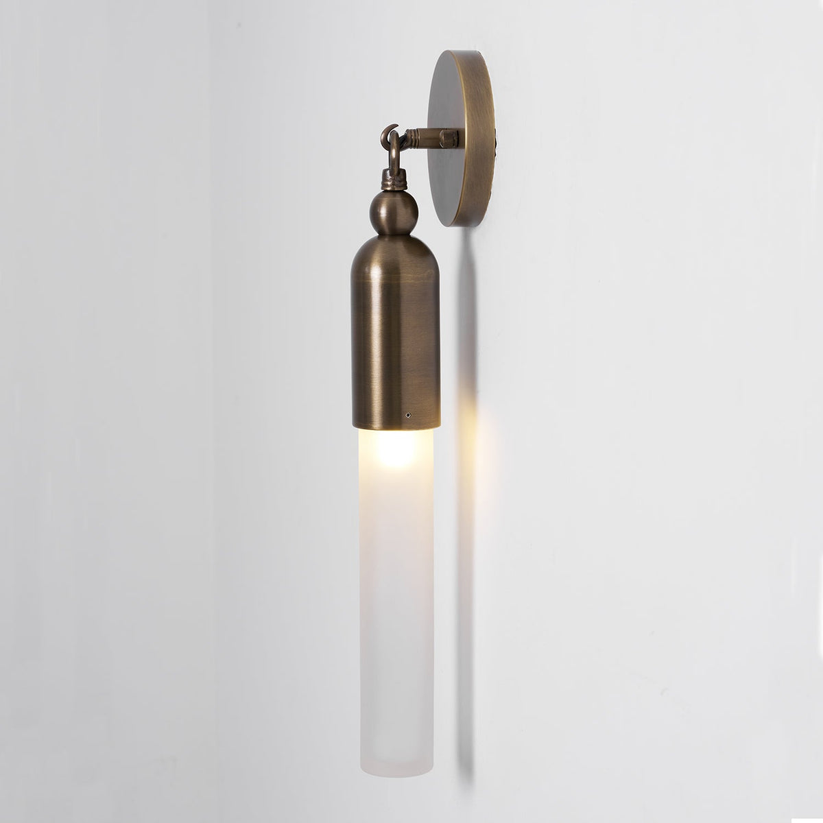 Darby Brass & Glass Wall Lamp