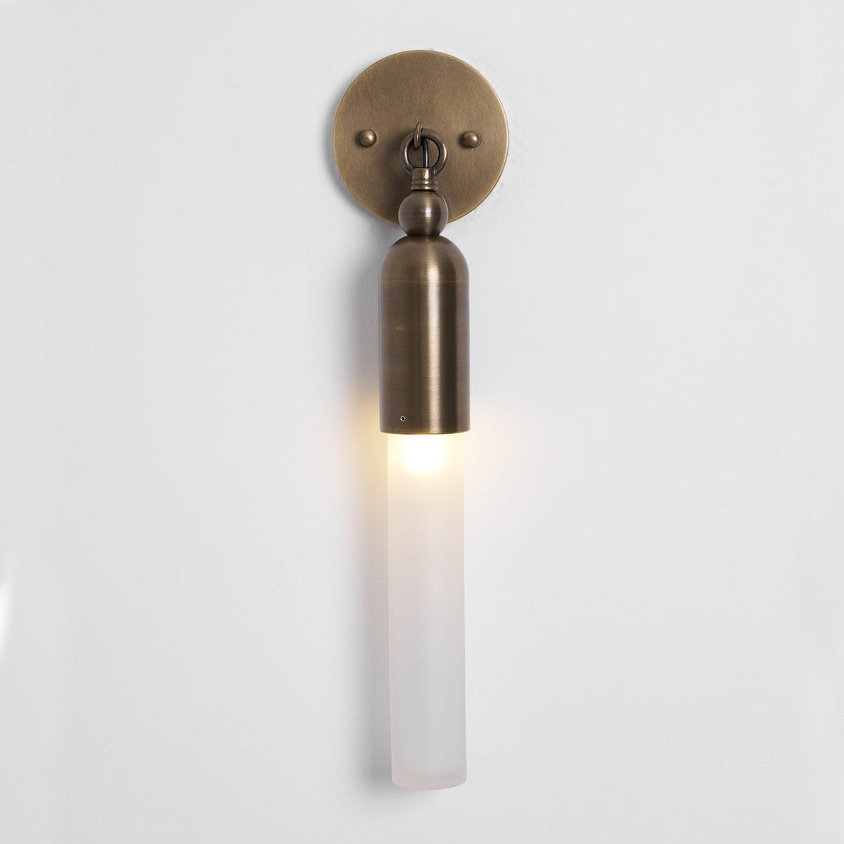 Darby Brass & Glass Wall Lamp
