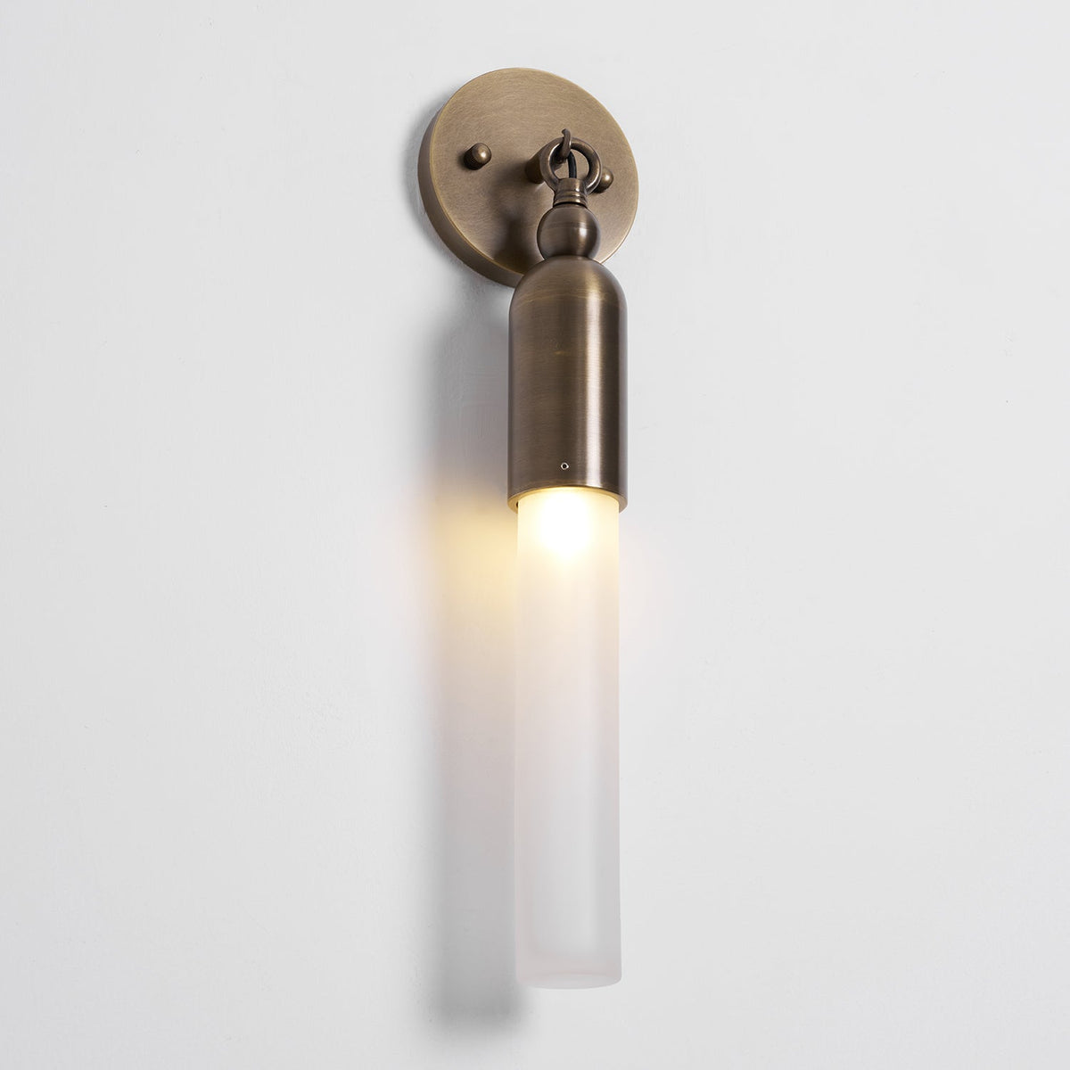 Darby Brass & Glass Wall Lamp