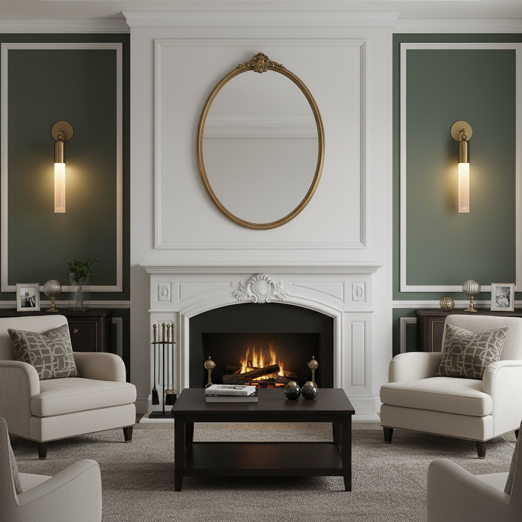 Darby Brass & Glass Wall Lamp