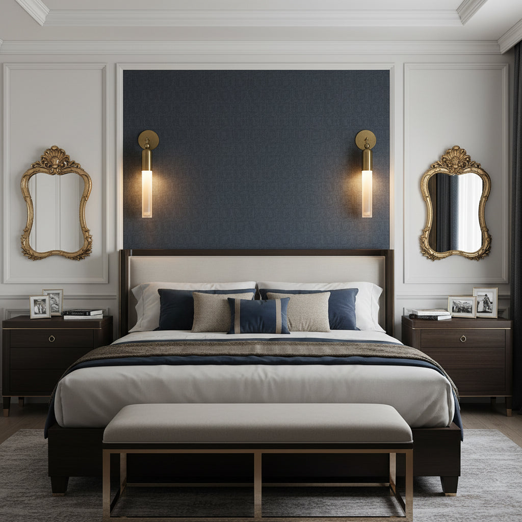Darby Brass & Glass Wall Lamp