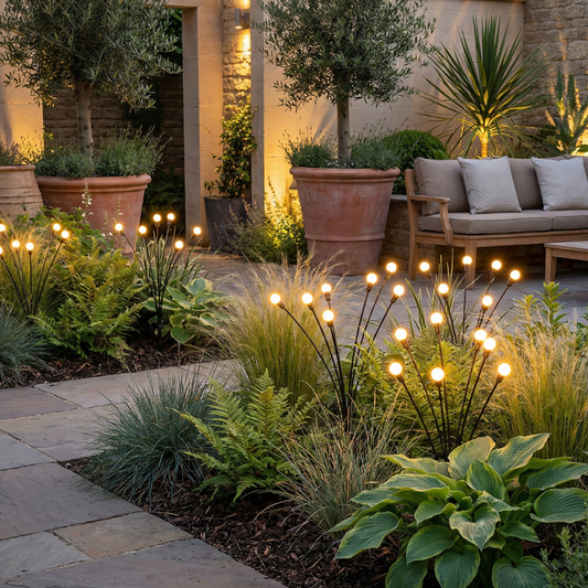 Elegant Solar Firefly Garden Lights | Waterproof Outdoor Lighting with 120 Lumens for Stunning Gardens or Patios Outdoor Lighting